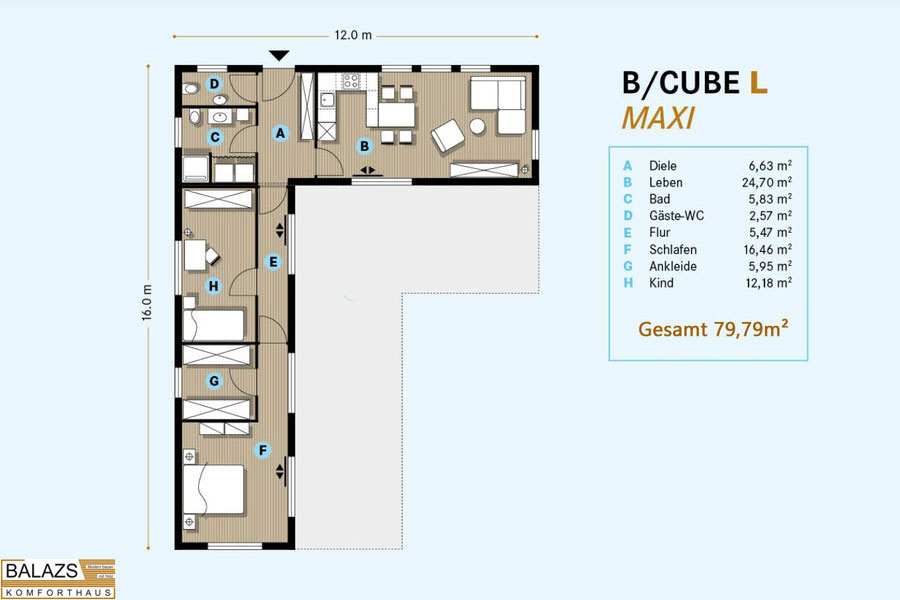 BALAZS Komforthaus GmbH - B/CUBE L MAXI
